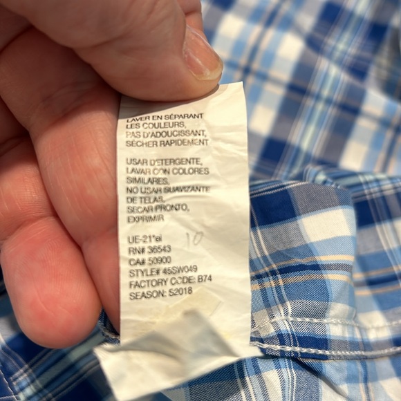 Mens IZOD SURFCASTER Performance Short Sleeved Casual Button down shirt Size M - Picture 8 of 12